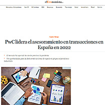 PwC lidera el asesoramiento en transacciones en Espaa en 2022